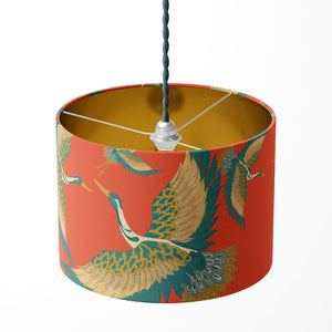 Pachamama Coral Drum Lampshade