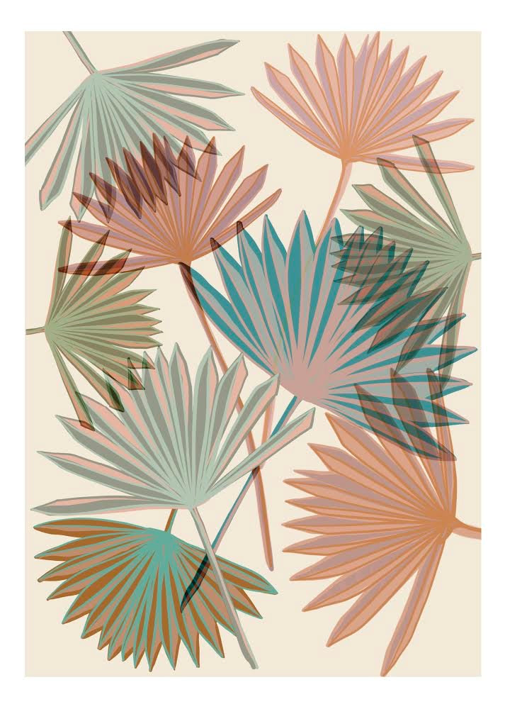 Palm Pastel Art Print