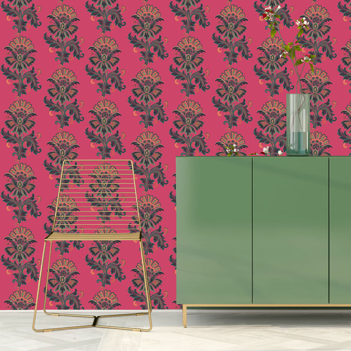 Fleur Fuchsia Wallpaper