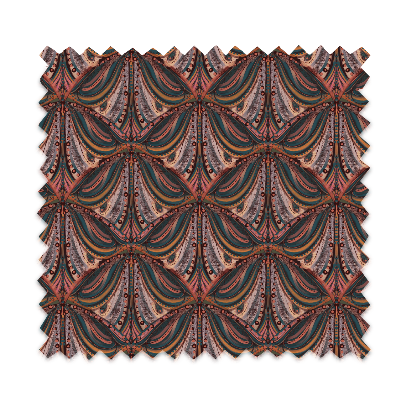 Mumbai Deco Cinnamon Velvet Fabric