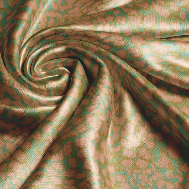 Leopard Peach Velvet Fabric Sample