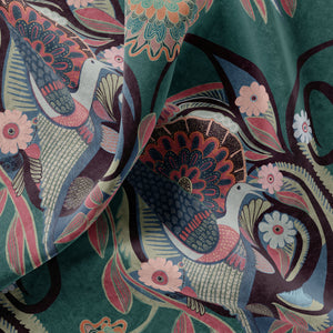 Phoenix Fern Velvet Fabric