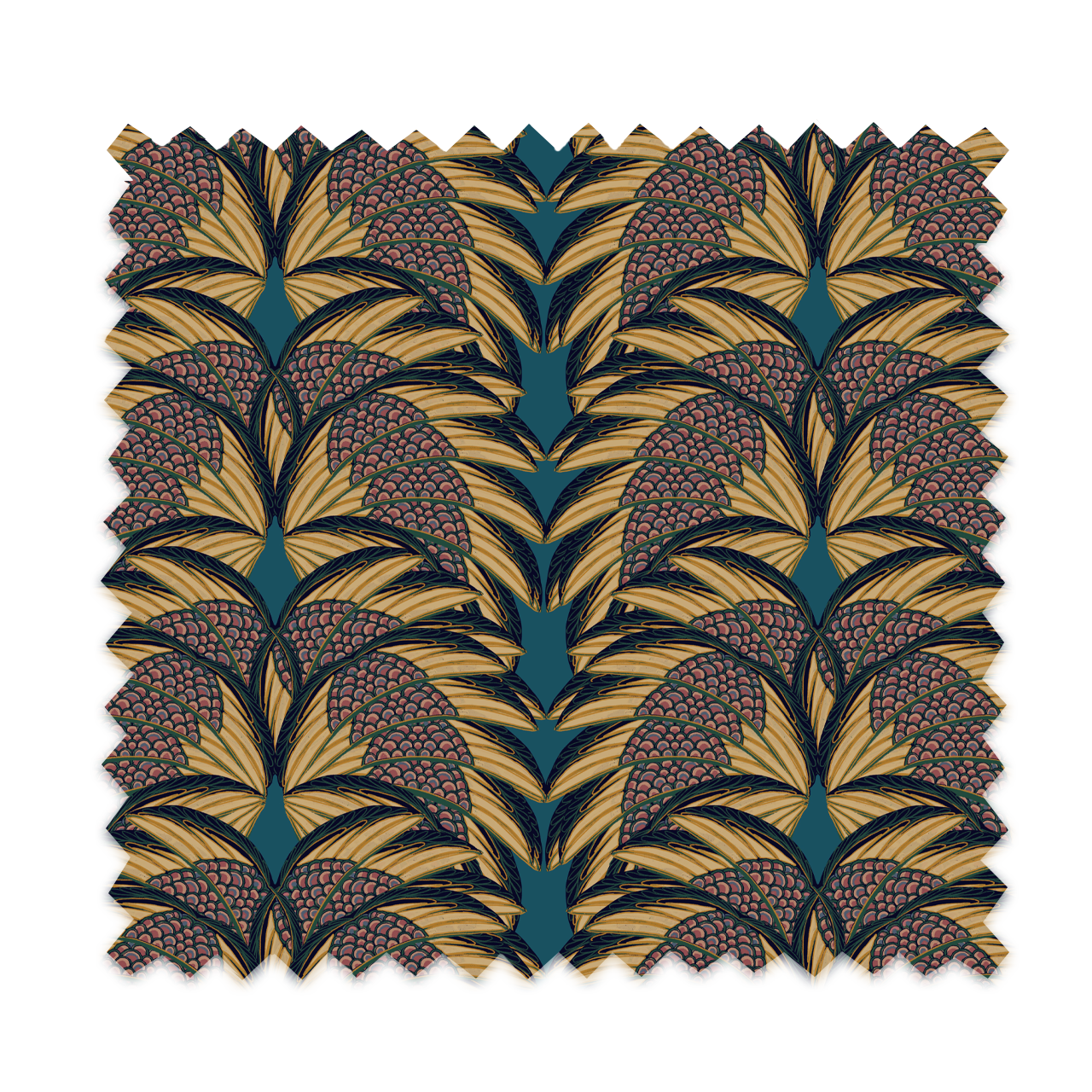 Plume Indigo Velvet Fabric Sample