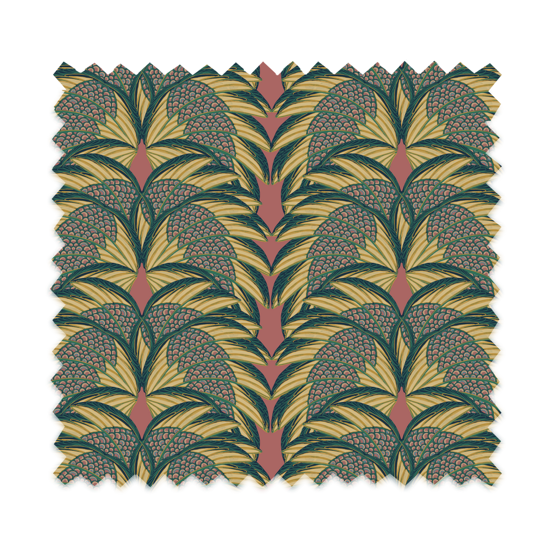 Plume Rose Linen Fabric Sample