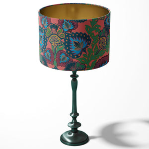 Garden of India Coral Drum Lampshade
