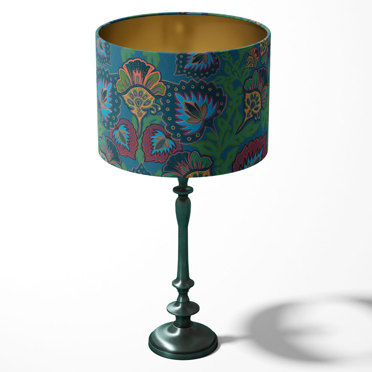 Garden of India Peacock Drum Lampshade