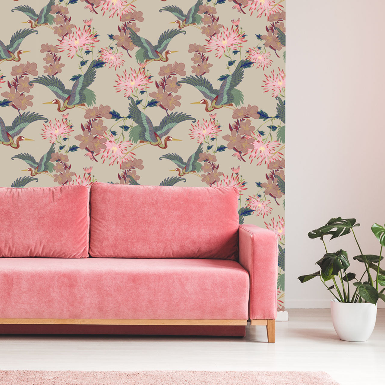 Blossom Vanilla Wallpaper
